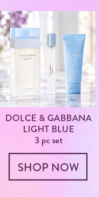 Dolce & Gabbana Light Blue 3 pc set. Shop Now