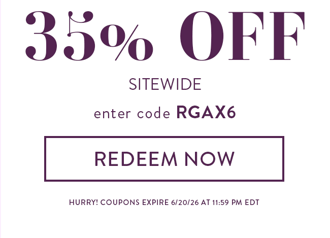 35% Off Sitewide. Enter code RGAX6. Redeem Now. Hurry! Coupons expire 6/20/26 at 11:59PM
EDT