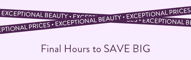 Final Hours to SAVE BIG