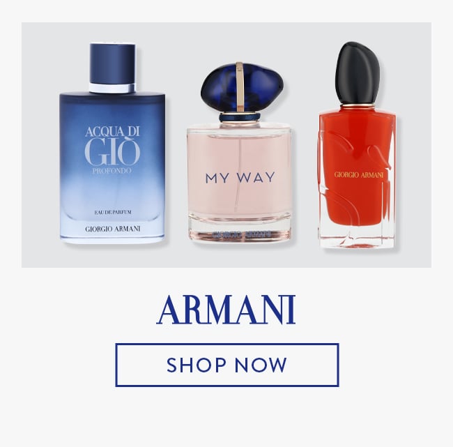 Armani. Shop Now