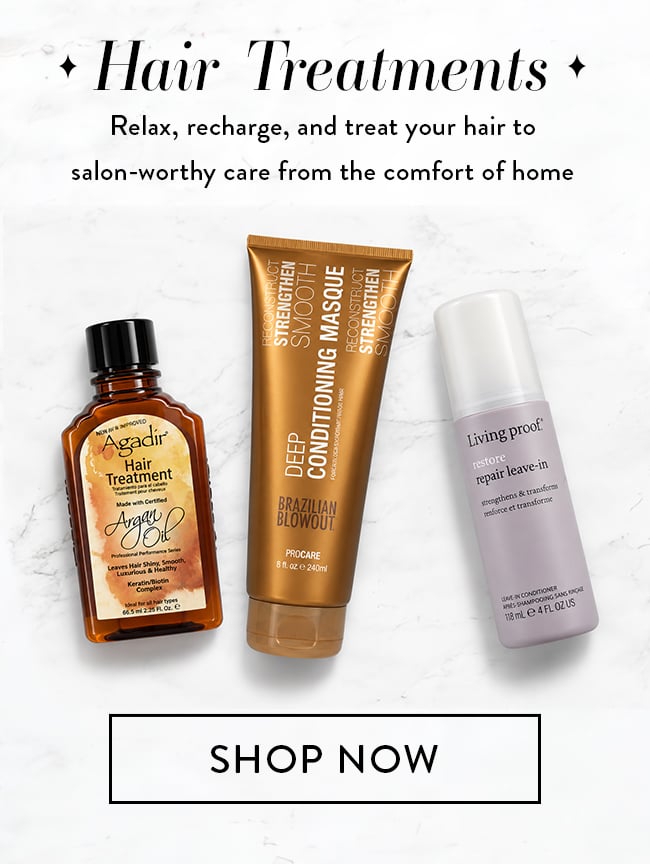 Hair Treatments. Relax, recharge, and treat your hair to salon-worthy care from the comfort of home. Shop Now
