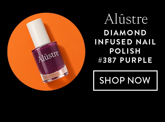Alustre Diamond Infused NailPolish #387 Purple. Shop Now