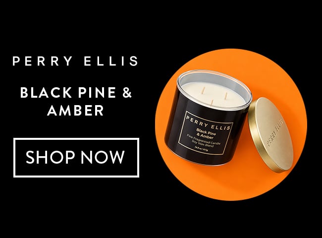 Perry Ellis Black Pine & Amber. Shop Now