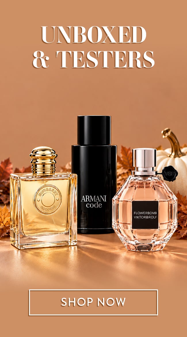 Unboxed & Testers. Shop Now