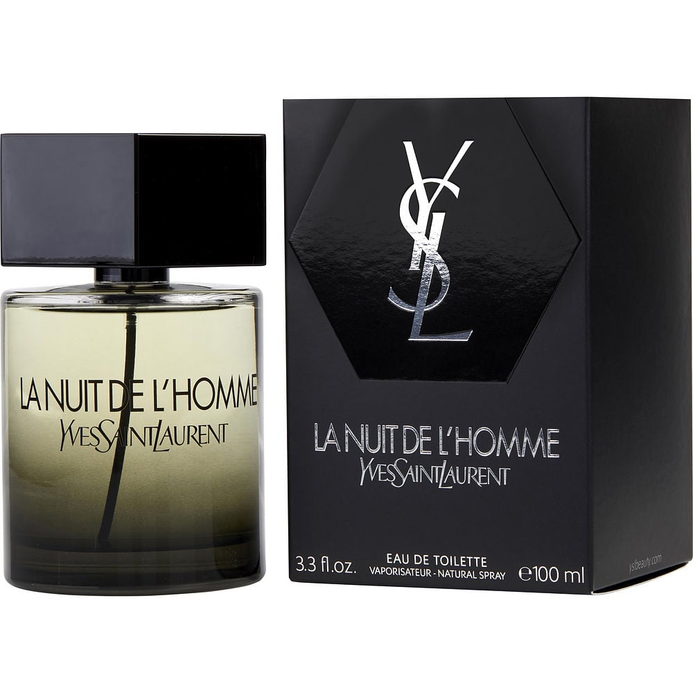 La Nuit De L'Homme Yves Saint Laurent Eau De Toilette Spray 3.3 oz (New Packaging)