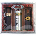 Cuba Gold Eau De Toilette Spray 3.3 oz & Aftershave Spray 3.3 oz & Body Spray 6.6 oz for men