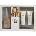 Glow Eau De Toilette Spray 3.4 oz & Body Lotion 2.5 oz & Shower Gel 2.5 oz for women