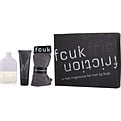 Fcuk Friction Eau De Toilette Spray 3.4 oz & Massage Cream 3.4 oz & Fcuk Underwear for men