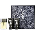 L'Homme Yves Saint Laurent Eau De Toilette Spray 3.3 oz & Aftershave Balm 1.6 oz & All Over Shower Gel 1.6 oz for men