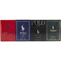 Ralph Lauren Variety 4 Piece Mini Variety With Polo & Polo Blue & Polo Black & Polo Red And All Eau De Toilette 15 ml for men