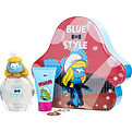 Smurfs 3d 3 Pieces Smurfette With Eau De Toilette Spray 100 ml & Shower Gel 75 ml & Key Chain (Blue & Style) for unisex