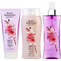 Body Fantasies Japanese Cherry Blossom Body Spray 8 oz & Body Lotion 7 oz & Body Wash 12 oz for women