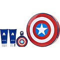 Captain America Eau De Toilette Spray 100 ml & Aftershave Balm 100 ml & Shower Gel 100 ml for men