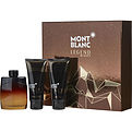 Mont Blanc Legend Night Eau De Parfum Spray 3.3 oz & Aftershave Balm 3.3 oz & All Over Shower Gel 3.3 oz for men