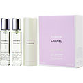 Chanel Chance Eau Fraiche Eau De Toilette Spray Refillable 0.7 oz & Two Eau De Toilette Refills 0.7 oz Each for women