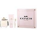 Coach Eau De Parfum Spray 3 oz & Body Lotion 3.3 oz & Eau De Parfum Spray 0.25 oz Mini for women