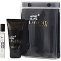 Mont Blanc Legend Night Eau De Parfum Spray 0.25 oz & Aftershave Balm 1.7 oz for men