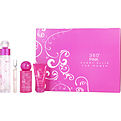 Perry Ellis 360 Pink Eau De Parfum Spray 100 ml & Body Mist 125 ml & Hand Cream 60 ml & Eau De Parfum Pen Spray 10 ml Mini for women
