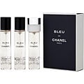 Bleu De Chanel 3 X Eau De Toilette Spray Refillable 0.68 oz for men
