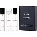 Bleu De Chanel 3 X Eau De Parfum Spray Refillable 20 ml for men