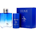 Penguin Ice Blue Eau De Toilette Spray 3.4 oz & Deodorant Stick Alcohol Free 2.7 oz for men