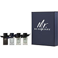 Burberry Variety 4 Piece Mens Variety With Mr Burberry Indigo Eau De Toilette & Mr Burberry Eau De Parfum & 2 X Mr Burberry Eau De Toilette & All Are 5 ml Minis for men