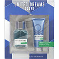 Benetton United Dreams Go Far Eau De Toilette Spray 100 ml & Aftershave Balm 75 ml for men