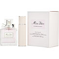 Miss Dior Blooming Bouquet Eau De Toilette Spray 3.4 oz & Eau De Toilette Travel Spray 0.33 oz Mini for women
