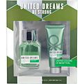 Benetton United Dreams Be Strong Eau De Toilette Spray 3.4 oz & Aftershave Balm 2.5 oz for men