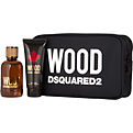 Dsquared2 Wood Eau De Toilette Spray 3.4 oz & Shower Gel 3.4 oz & Pouch for men