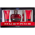 Ford Mustang Red Eau De Toilette Spray 3.4 oz & Hair And Body Wash 3.4 oz & Aftershave Balm 3.4 oz & Eau De Toilette Spray 0.5 oz for men