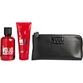 Dsquared2 Wood Red Eau De Toilette Spray 3.4 oz & Shower Gel 3.4 oz & Wallet for women