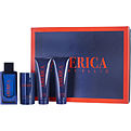 Perry Ellis America Eau De Toilette Spray 3.4 oz & Showerl Gel 3 oz & Deodorant Stick 2.7 oz & Aftershave Balm 3 oz for men