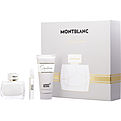 Mont Blanc Signature Eau De Parfum Spray 3 oz & Body Lotion 3.4 oz & Eau De Parfum 0.25 oz Mini for women