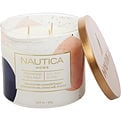 Nautica Teakwood & Sea Salt Candle 430 ml for unisex