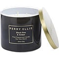 Perry Ellis Black Pine & Amber Candle for unisex