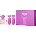 Moschino Toy 2 Bubble Gum Eau De Toilette Spray 3.4 oz & Body Lotion 3.4 oz & Shower Gel 3.4 oz & Eau De Toilette 0.17 oz Mini for unisex