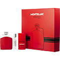 Mont Blanc Legend Red Eau De Parfum Spray 3.3 oz & Deodorant Stick 2.5 oz & Eau De Parfum Spray 0.25 oz for men