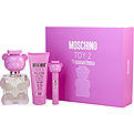 Moschino Toy 2 Bubble Gum Eau De Toilette Spray 3.4 oz & Body Lotion 3.4 oz & Eau De Toilette Spray 0.33 oz Mini for unisex
