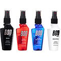 Bod Man Variety 4 Pak With Black & Most Wanted & Really Ripped Abs & World Class And All Are Fragrance Body Spray 1.8 oz for men