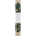 Hunter Green With Gold 12" Decorative Tapers (2 Pack) for unisex