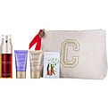 Clarins Double Serum And Nutri-Lumiere Collection: Double Serum Anti-Aging + Anti-Wrinkle Serum 1.6oz + Nutri-Lumière Revive 0.5oz + Nutri-Lumière Night Cream All Skin 0.5oz + Double Serum Eye 0.03oz --4pcs+Pouch for women