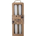Beeswax White 8" Taper Candle (2 Pack) for unisex