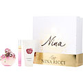 Nina Illusion Eau De Parfum Spray 80 ml & Body Lotion 75 ml & Eau De Parfum Spray 10 ml Mini for women