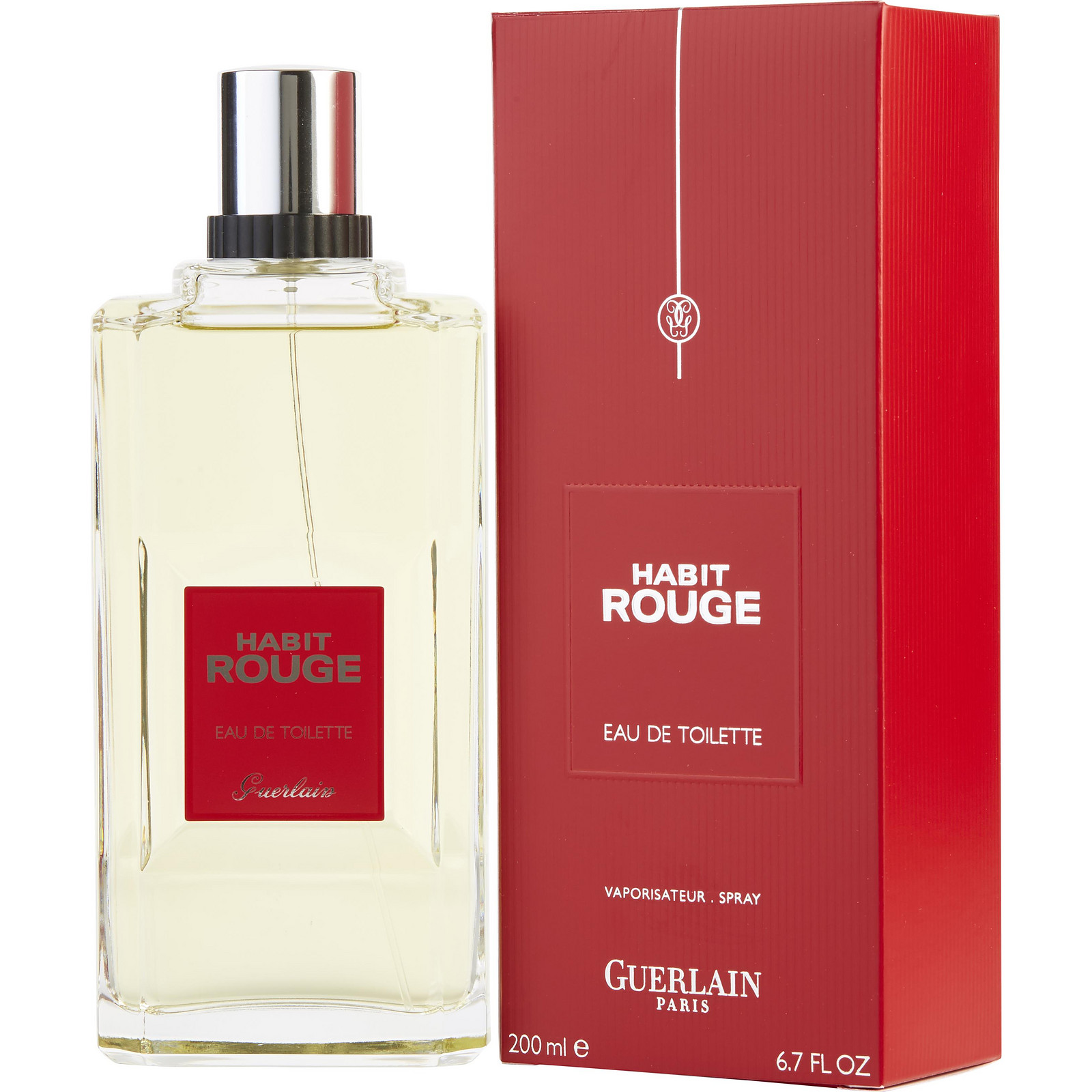 Guerlain HABIT ROUGE EDT Spray 100ml/3.4oz Vintage