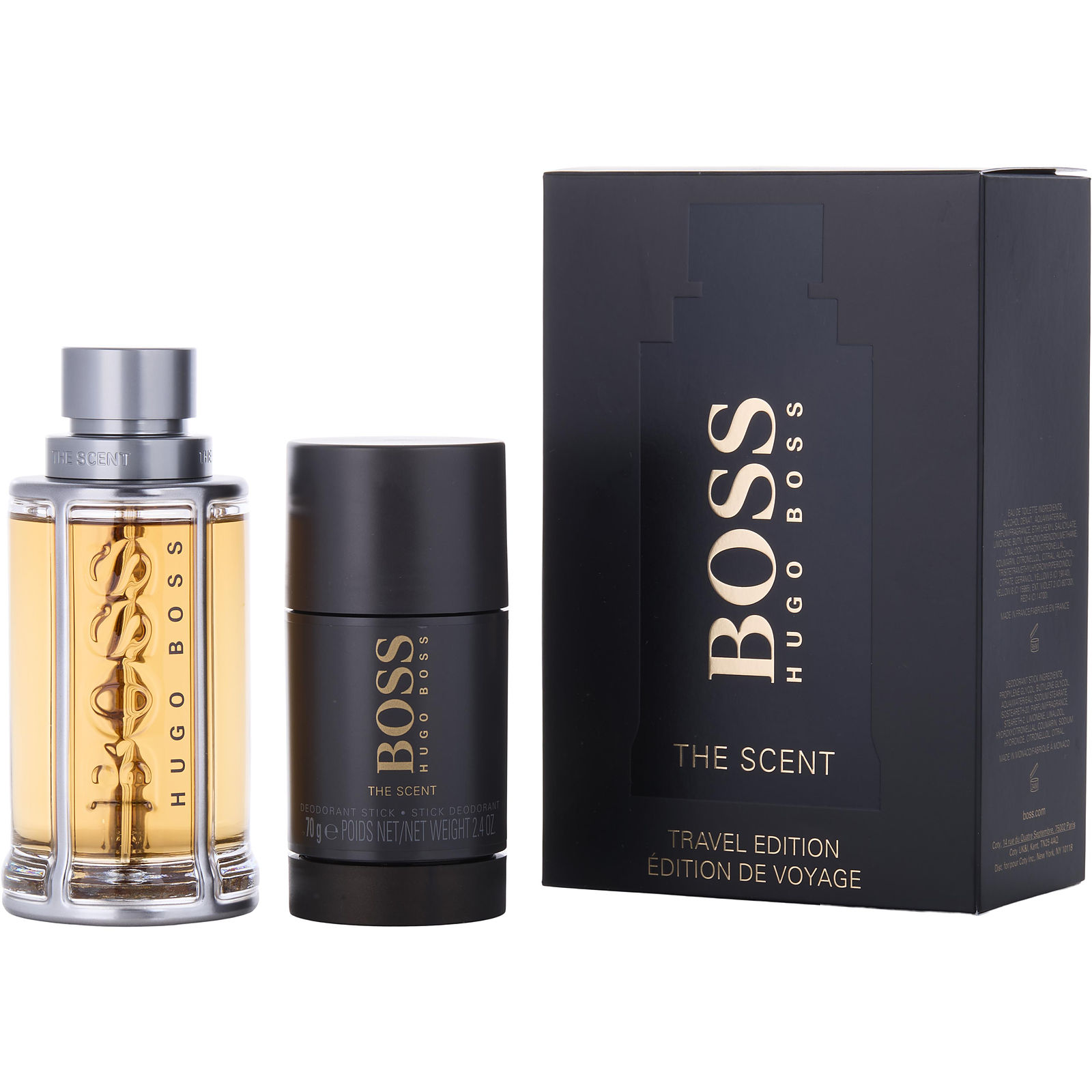 Boss The Scent Men's 2pc Edt & Deodorant Set - Fresh Citrus + Warm