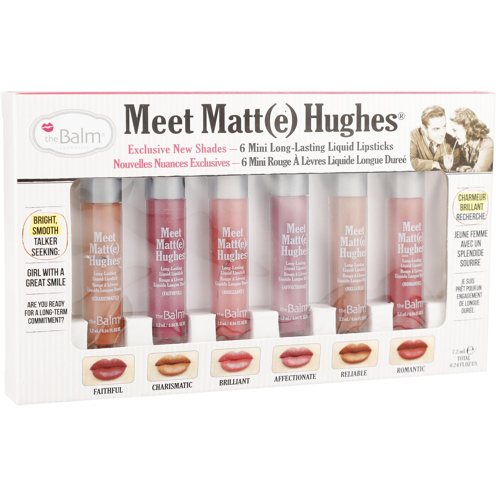 Thebalm Meet Matt(E) Hughes 6 Mini Long Lasting Liquid Lipsticks Kit