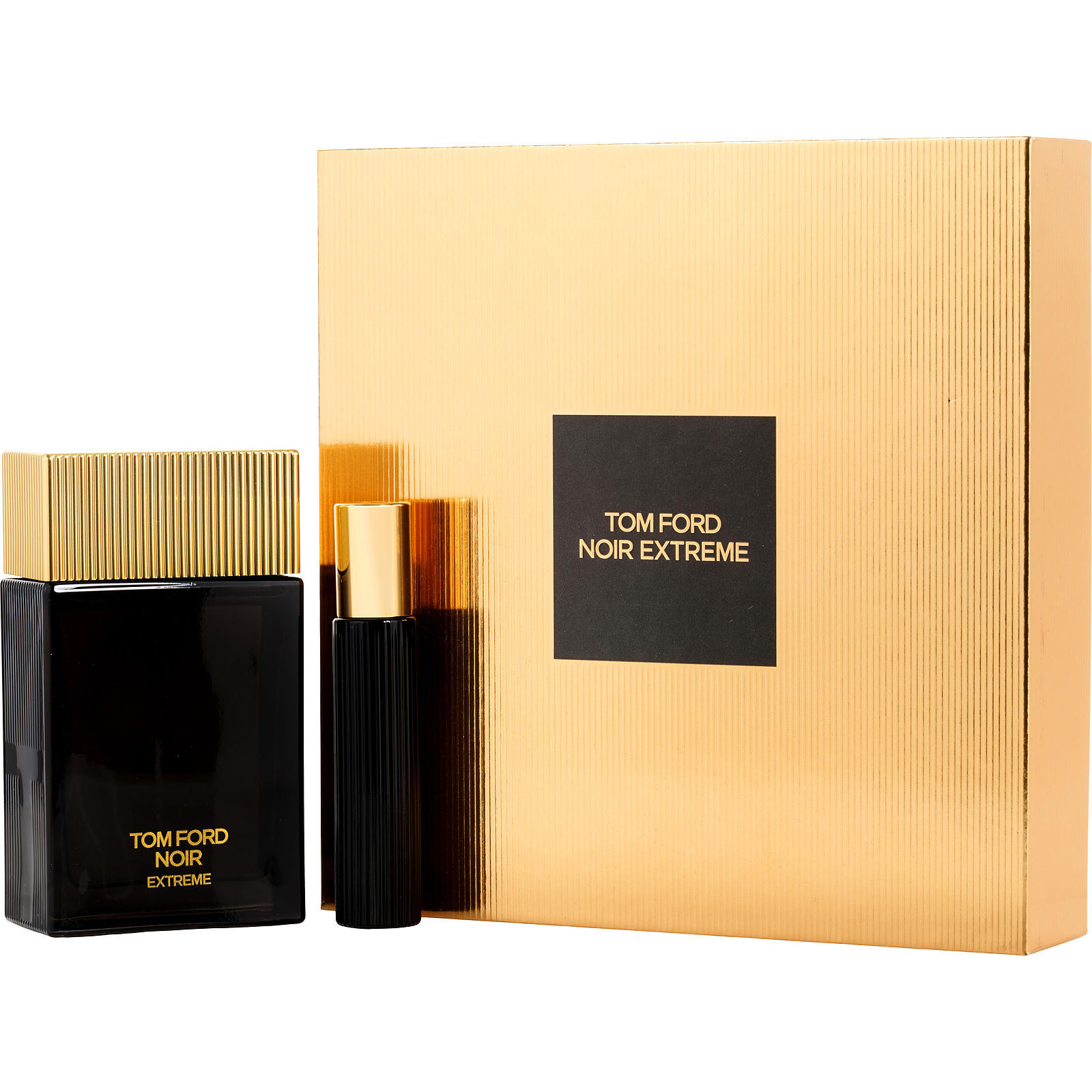 Tom Ford Noir Extreme Eau De Parfum Spray 3.4 oz & Eau De Parfum Spray 0.33 oz Mini