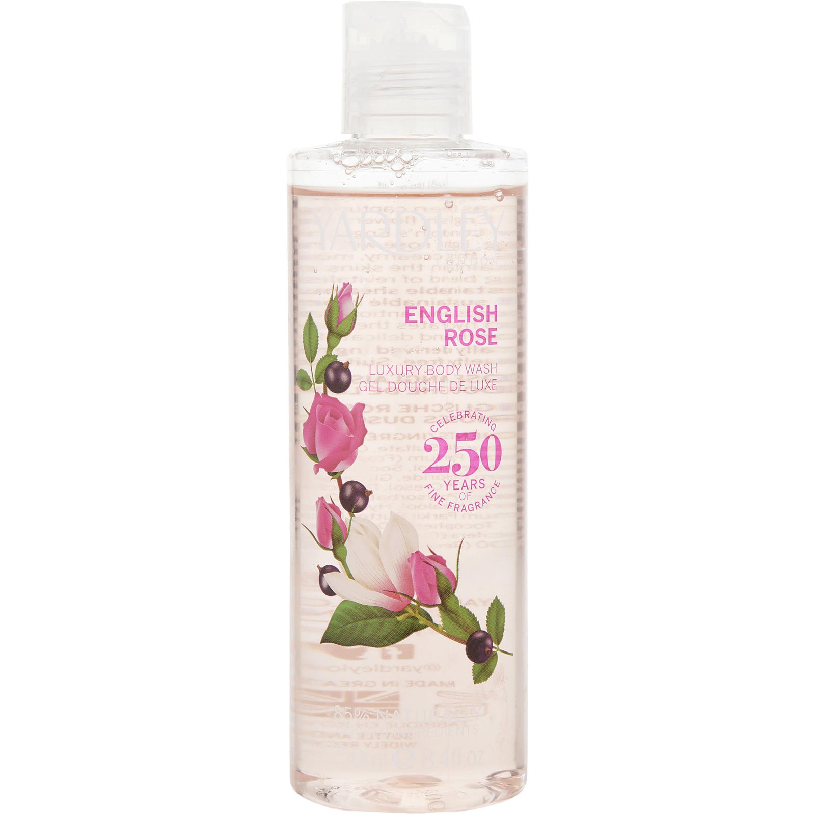 British Rose Rose Scented Shower Gel Yardley English Rose Body Wash