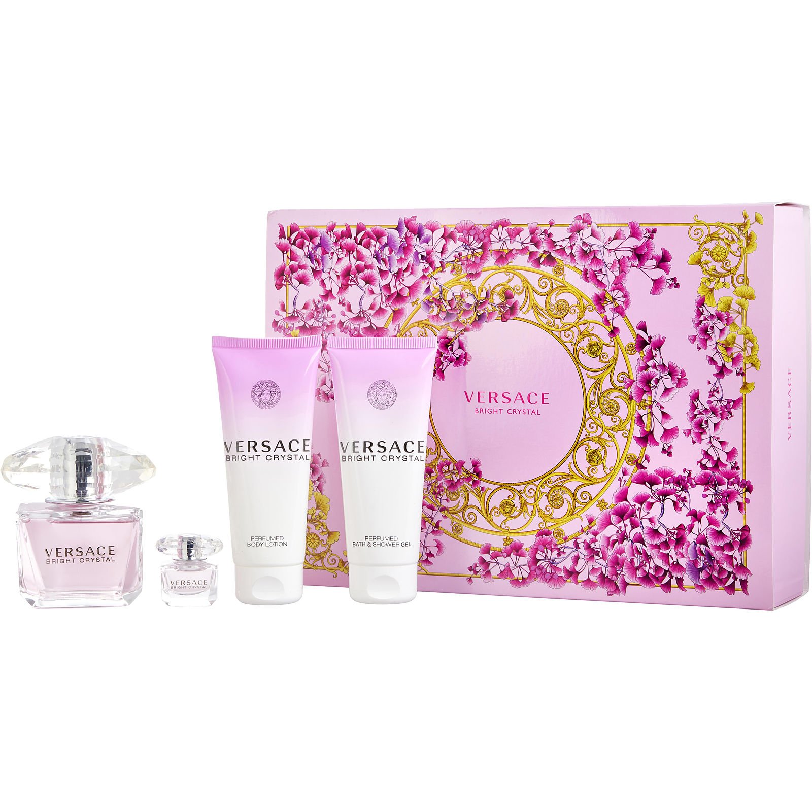 Versace Bright Crystal Perfume Set - 4pc | FragranceNet.com®